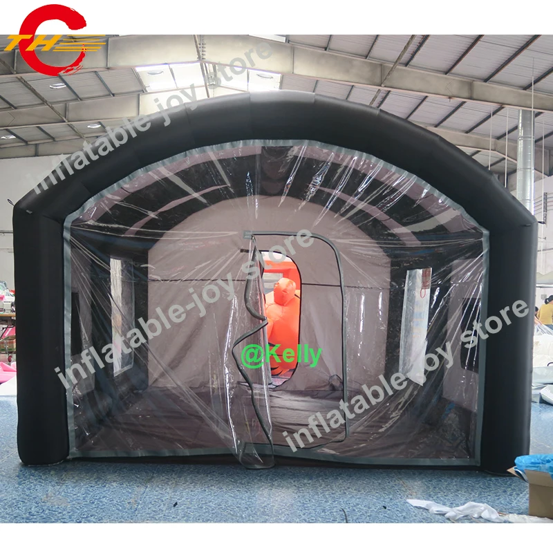 

Free air shipping 5x4x3m inflatable car paint inflatable booth for car maintanence, portable inflatable spray tent spray booth
