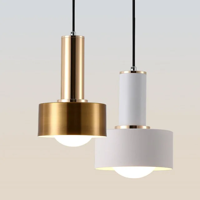 

4 Pcs/lot White Color Nordic Personality Bar Pendant Light Cafe Restaurant Study Macarons Decoration Lamp Free Shipping