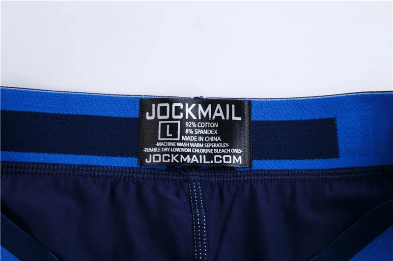 JOCKMAIL бренд Для мужчин нижнее белье боксер Обувь с дышащей сеткой Для мужчин боксеры мужские трусы сексуальные трусики хлопок Для мужчин s