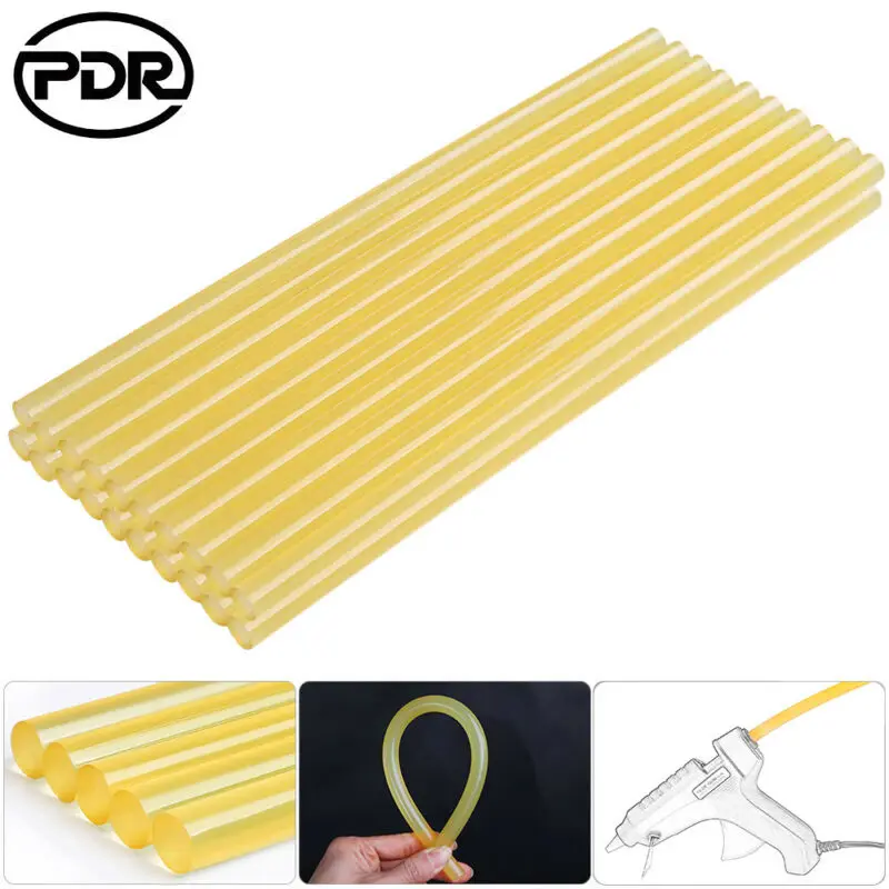 Супер PDR 20 штук Желтые клеевые палочки без клея инструменты для удаления вмятин поврежденные Инструменты для ремонта