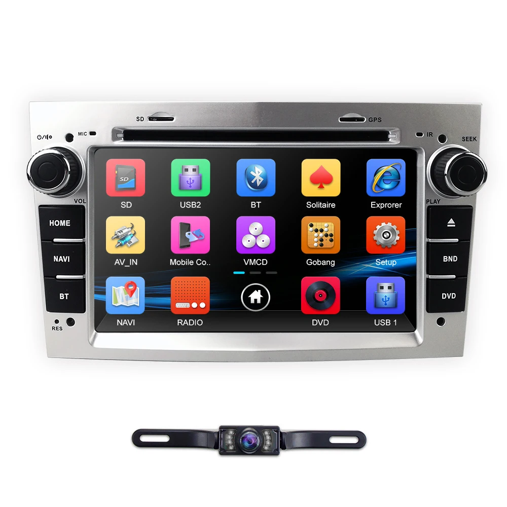 Cheap 2 din Car DVD Stereo for Vauxhall Opel Astra H G Vectra Antara Zafira Corsa DVD GPS Navi Radio 3 color steering wheel RDS Camera 4
