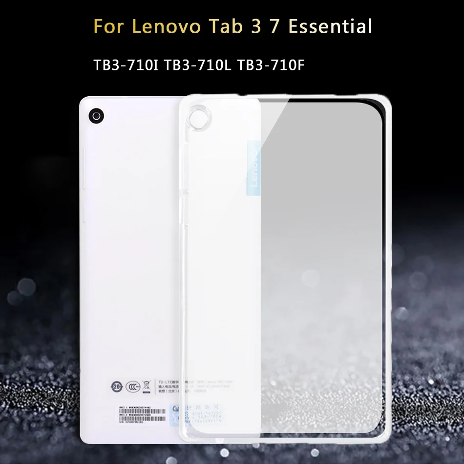 Планшетный чехол для lenovo Tab 3 7 Essential tab3 710F 710L 710i/Tab3 8 плюс P8 TB-X103F TB-8703X TB3-850M TPU Силиконовый чехол - Цвет: Tab3 7 Essential