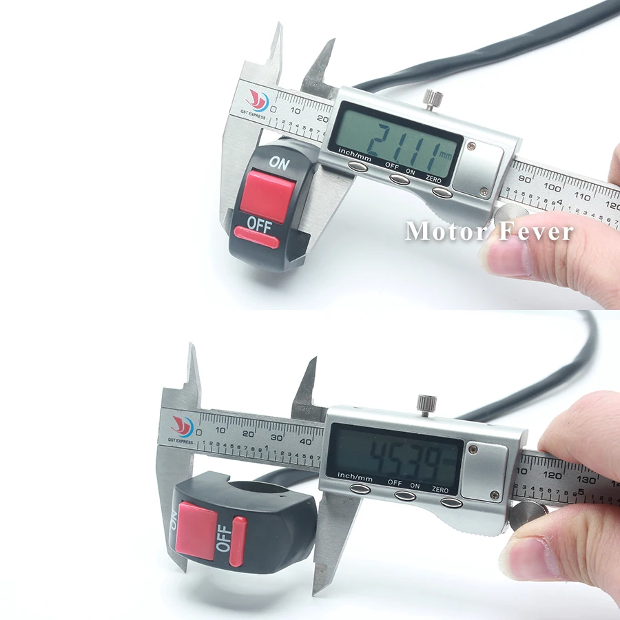 1 par Universal reajuste motocicleta interruptor de agarre a prueba de agua 2 líneas de apagado/encendido rojo/Azul Sistema eléctrico interruptor de botón 1 par Universal reajuste motocicleta interruptor de agarre a prueba de agua 2 líneas de apagado/encendido rojo/Azul Sistema eléctrico interruptor de botón