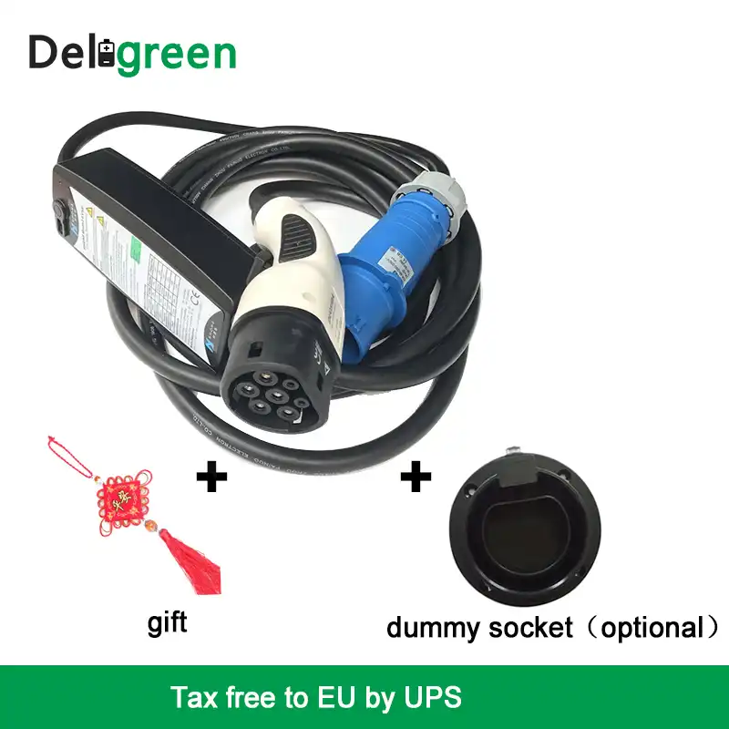 32A Type2 level2 DC Fast EV Car charger Adjustable Blue Red cee EV charging Controller WallBox For EV 32A Type2 level2 DC Fast EV Car charger Adjustable Blue Red cee EV charging Controller WallBox For EV