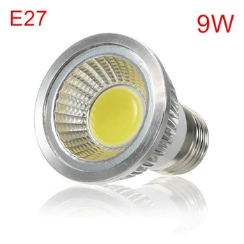 

1PCS High quality COB LED lamp AC 220V / 110V E27 LED Bulb light 9W High Luminous Spotlight For Ceiling light