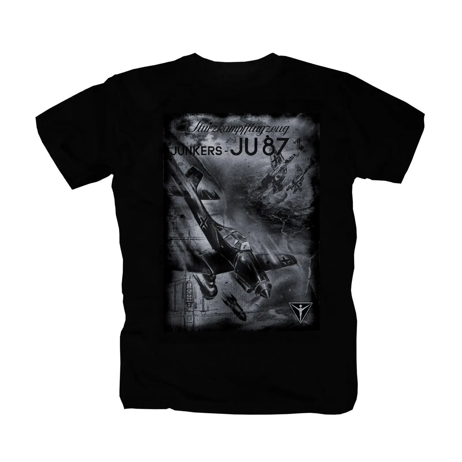 Футболка stuka ju87 armee wehrmacht militar luftwaffe junkers bomber fun | Мужская одежда