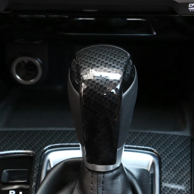 Wcnsxs Car Gear Head Shift Knob Cover Gear Shift Handle Trim Sticker,for Mazda 2 3 6 Axela ATENZA CX-3 CX-5 CX5 CX8 CX-9 2017 2018 2019