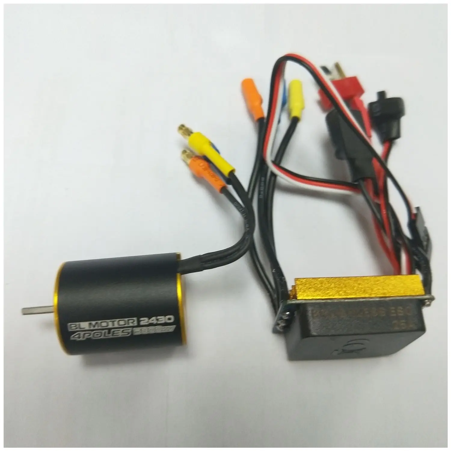 

New 2430 4P Sensorless Motor sin Escobillas con 25A Brushless ESC para 1/10 1/20 RC Car Truck Parts