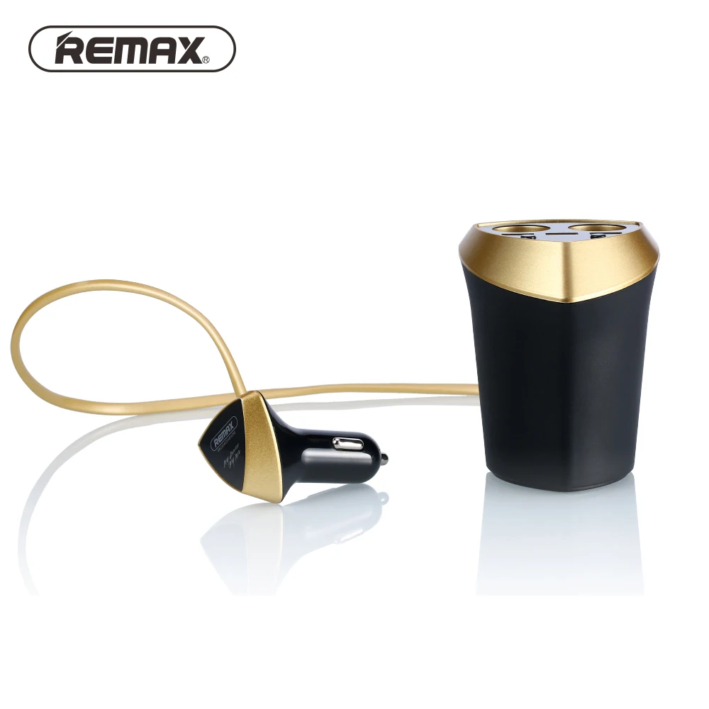 

Remax 3 USB Smart Cup Car Charger 3.4A Cigarette Lighter Adapter with LED display For Samsung Galaxy A3/A5/A7 2016 J3/J5/J7 2017