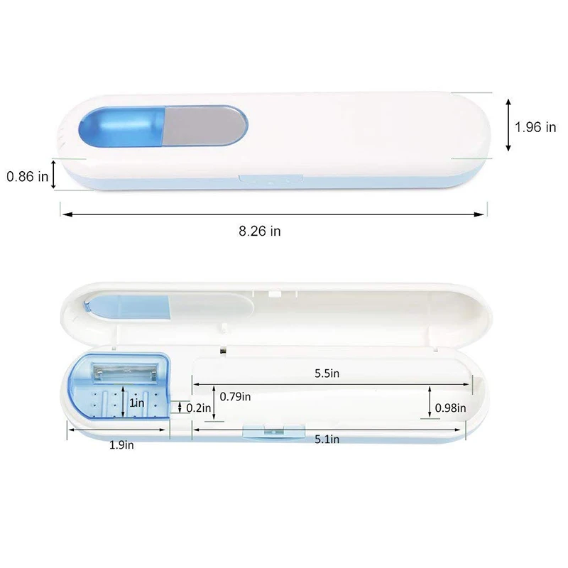 Новая УФ Дезинфекция зубная щетка коробка зубная щетка головка стерилизатор портативный ультрафиолетовая дезинфекция зубная щетка коробка