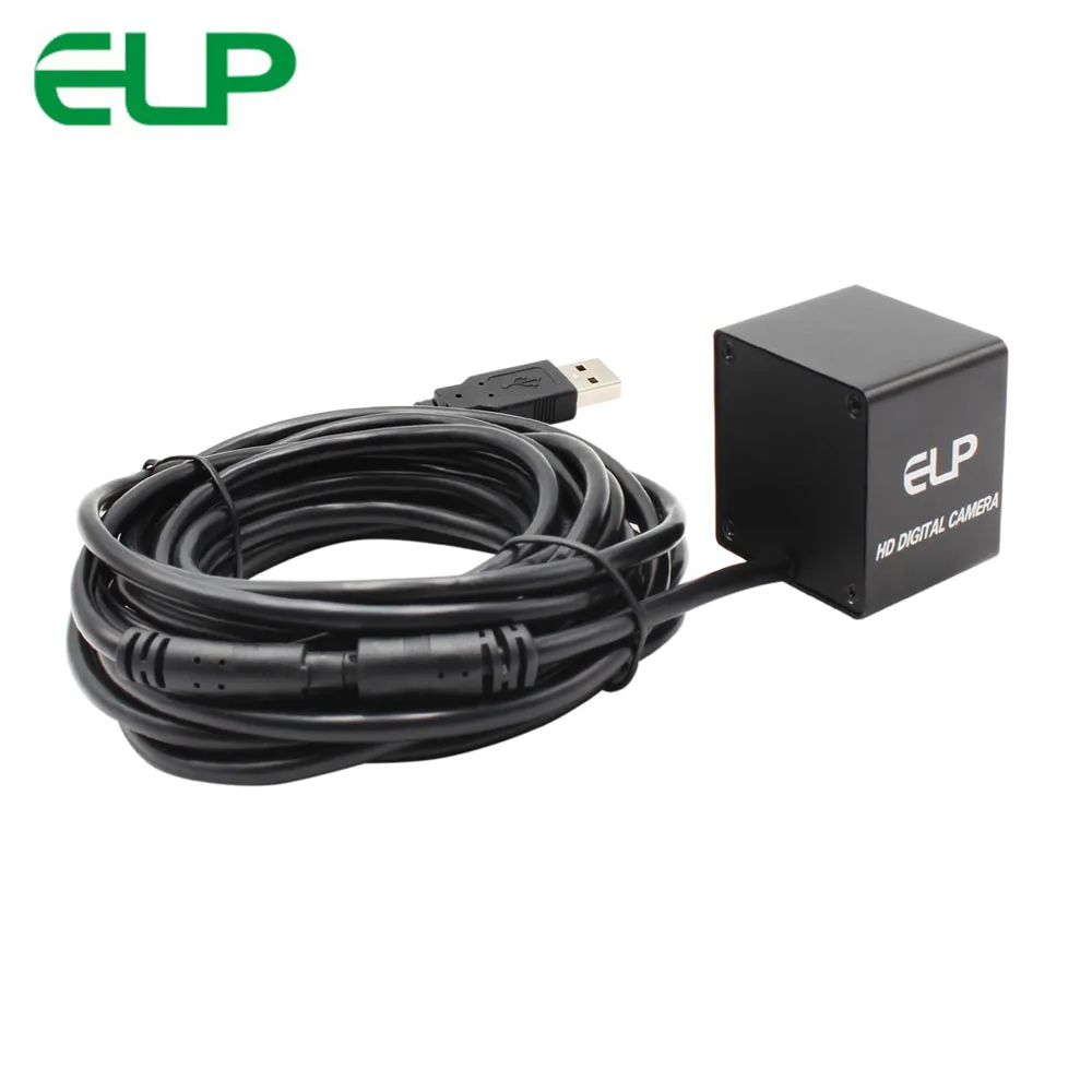 Миниатюрная камера ELP 13 мегапикселей с микро usb объектив без искажений кабелем 3 м