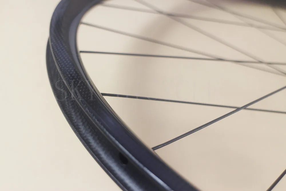 24 мм довод заднее колесо углерода внутренней соски для дорожного диск Велокросс CX велосипед 28 H PowerWay PFH-M64 углерода сплава концентратор