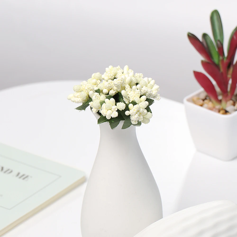 12 шт. Stamen Sugar Искусственные цветы ручной работы дешевые DIY ВЕНОК рукоделие