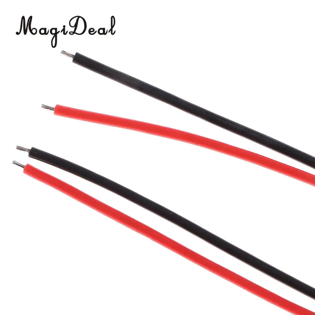 MagiDeal 5Pairs/Lot White 51005 2 Pin Connector Plug Male&Female with 100mm Wire Cable for Helicopter Airplance Boat Cars Parts