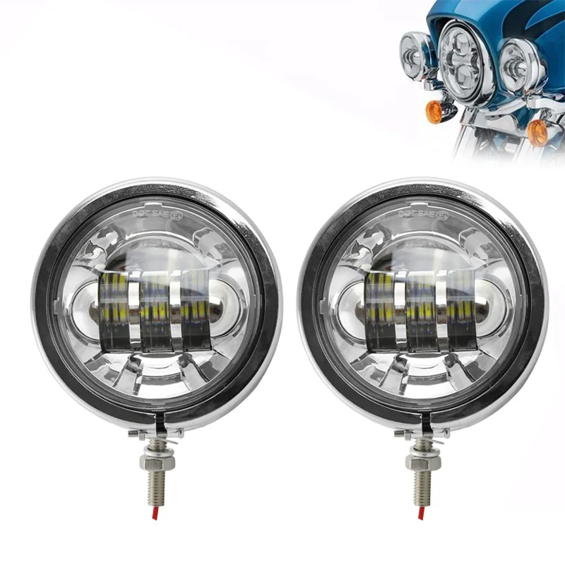 FADUIES 4.5 inch Housing, Motorcycle Fog Lights Mounting Bracket +4.5