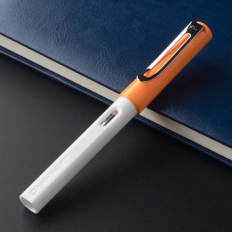 

jinhao 599A High Quality Plastic Fountain Pen 0.38mm Extra Fine Nib Ink Pens for Gift Office Stationery Supplies Free Shipping