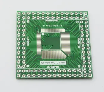 

QFP / EQFP / TQFP / LQFP100 / 80 SMT DIP switch CPU empty plate adapter plate 0.5mm