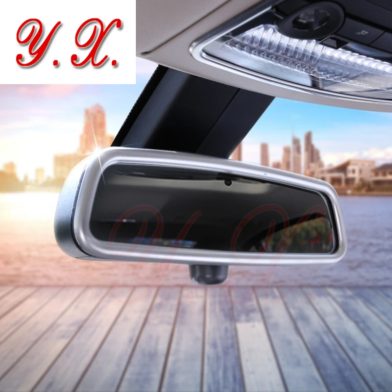 

High quality Chrome ABS For BMW sticker Interior Mirrors cover decorative For BMW F10 F25 F30 F15 F01 X1 X3 X4 X5 X6 Car Styling