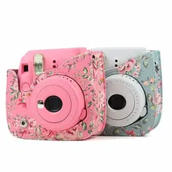 Красочные плечо Камера чехол для Fujifilm Instax лес Вышивка Крестом Картины кожа Камера сумка для Fujifilm Instax Polaroid мини 8/8 +/9