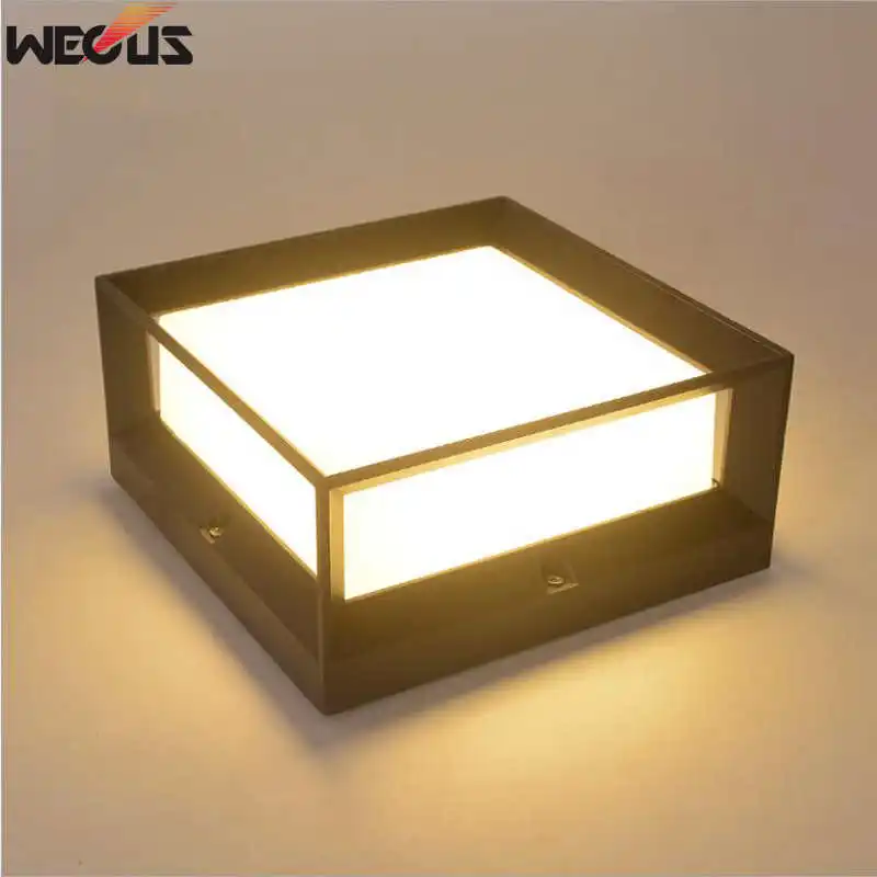 Aluminum wall lamp outdoor waterproof wall lamp, square outdoor courtyard hotel engineering lights