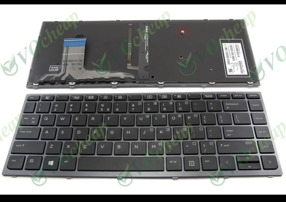 New US English Laptop keyboard for HP ZBook Studio G3 Mobile Workstation With Backlit & Frame