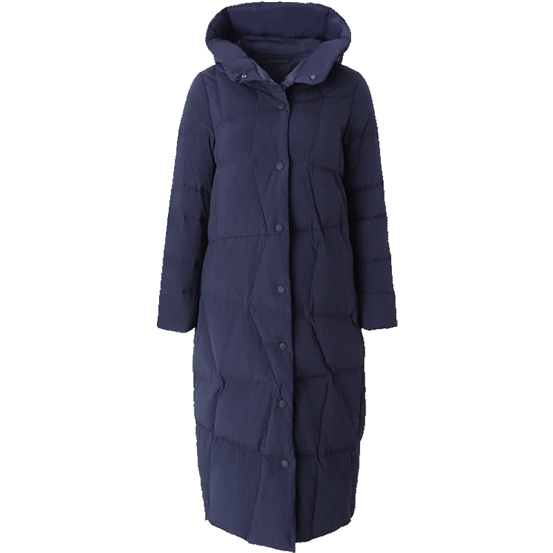 Buy Maxi long down coats women warm parkas 2018 winter