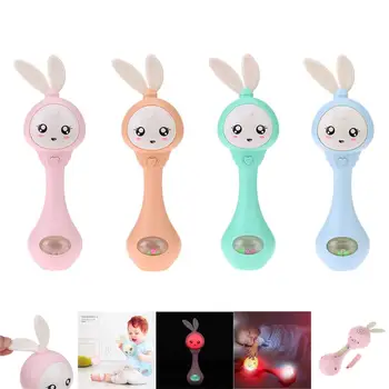 

Lovely Baby Toys Hand Bells Baby Cute Music Rabbit Bell 0-12M Toddlers Cute Hand Rattles Ring Bell Early Educational Toys