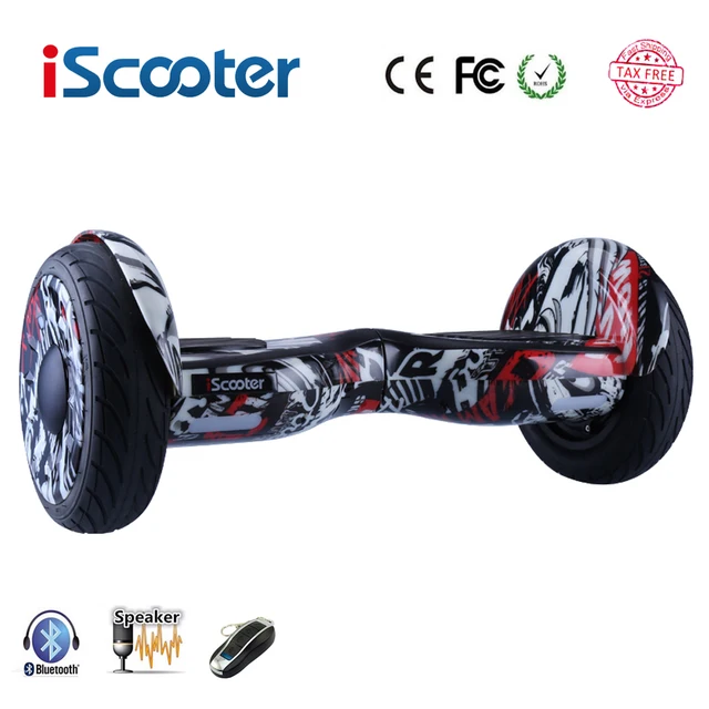 Новый iscooter hoverboard 10 дюймов два колеса умный самостоятельно балансировки скутер электрический скейтборд с bluetooth-динамики giroskuter