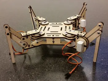 

SWMAKER DIY mePed Quadruped Robot 3mm Wood laser cut frame Kit