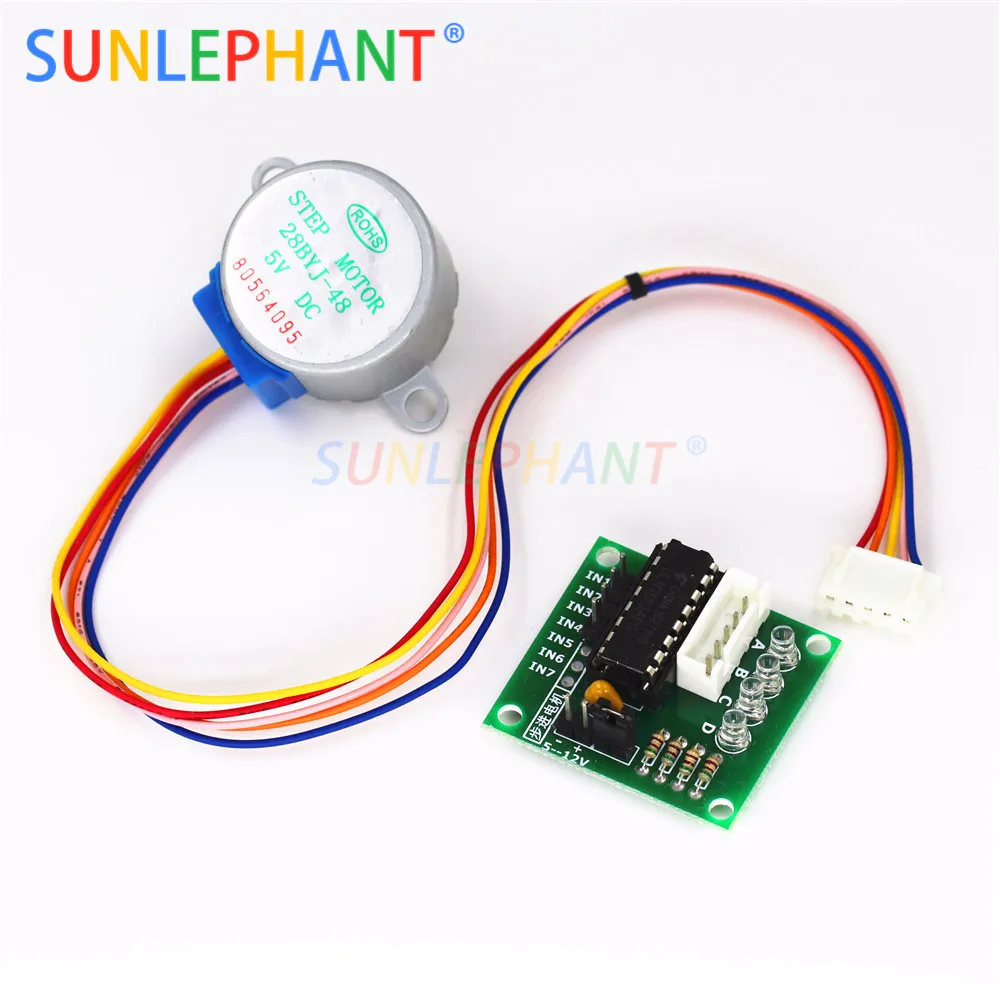 

5V 4 Phase DC Gear Stepper Motor 28BYJ-48 + ULN2003 Driver Board for arduno Diy Kit