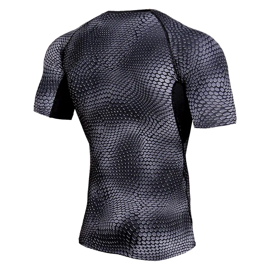 3D камуфляжные тренировочные костюмы для мужчин компрессионный костюм футболка с короткими рукавами Наборы для мужчин тренажеры фитнес Спортивная Одежда Бегунов дышащие колготки