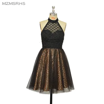 

Real Photos Homecoming Dresses 2017 A-Line High Quality Ever Pretty Beaded Sleeveless Sexy Halter Homecoming Dress