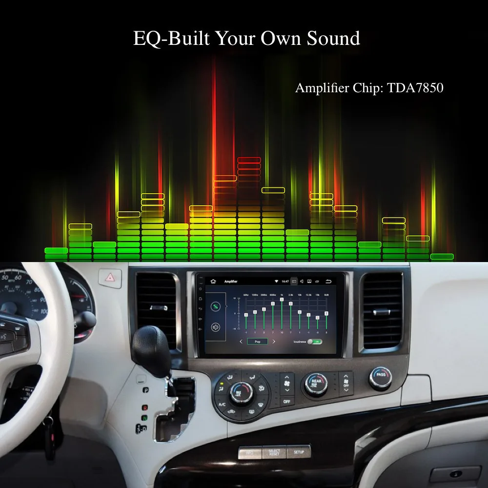 Автомагнитола 1 din Android 9 0 для Toyota Sienna XL30 мультимедиа 2010 2011 2012 2013 2014 дюймов 2.5D IPS