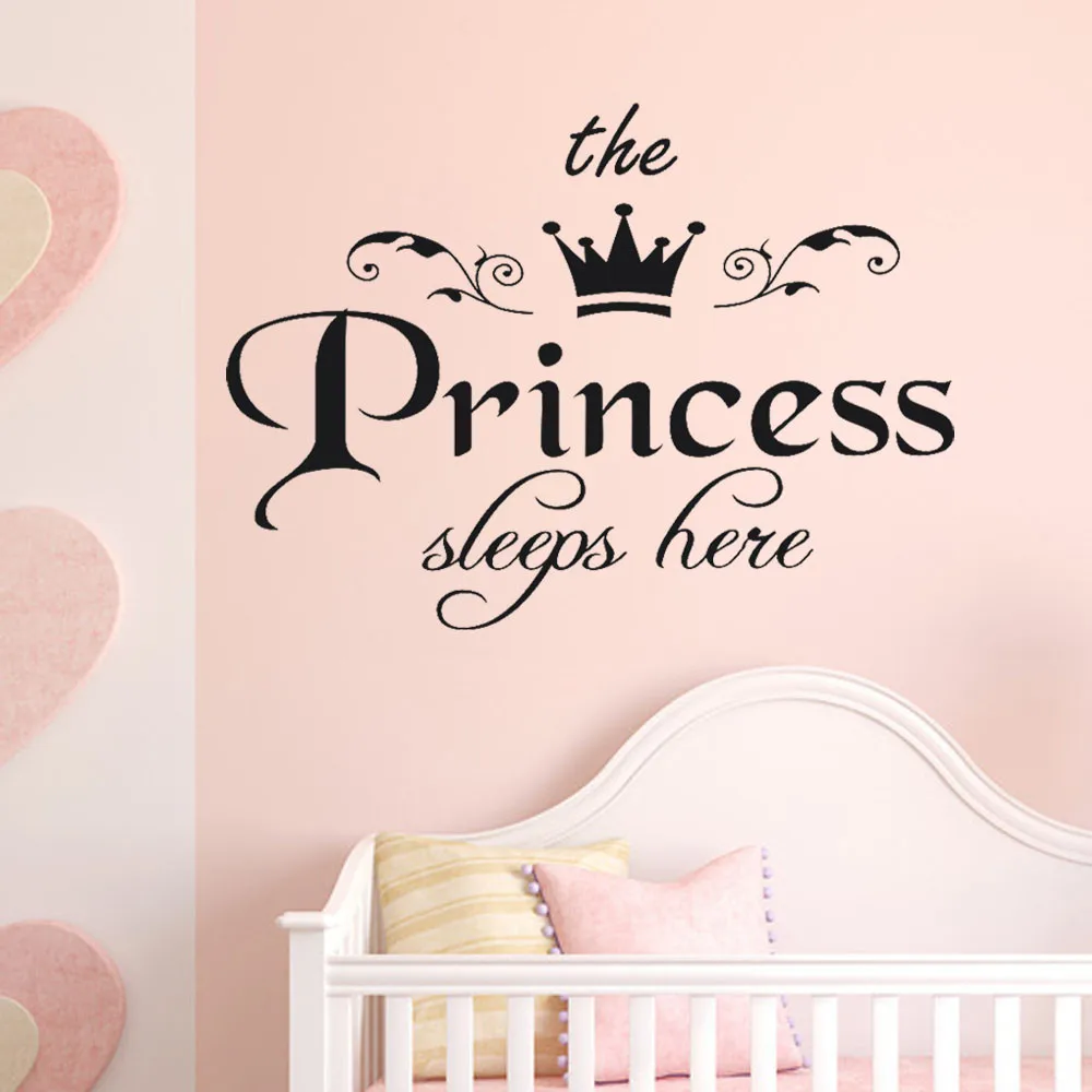 

Christmas Wall Stickers The Princess Letter Wall Stickers Children Living Room Decoration Art Girls Bedroom Wall Decal Decorhome