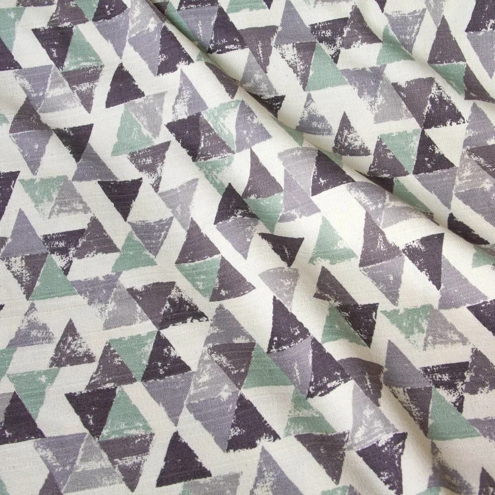 

50cm*110cm Japanese Patchwork Soft Textured Cotton Fabrics Barkcloth Fabric DIY Accessories Cloth Patchwork Triangles C