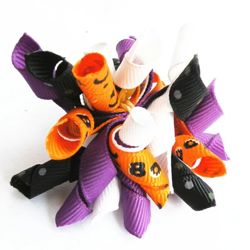 

100PC/Lot Halloween Dog Bows Ribbon Puppy Dog Grooming Bows Holiday Pet Dog Accessories