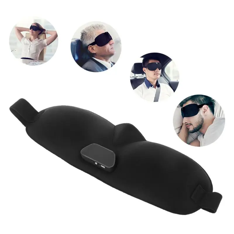 

Eye Mask Anti Snore Smart Sleeping Stopper Aid Shade Cover Rest Relax Blindfold Eyepatch APP Control Soft sleep mask