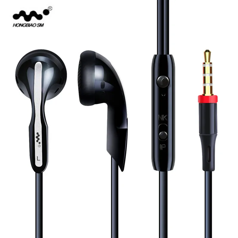 Low Price HONGBIAO SM 3.5mm In ear Storeo Earphone Earbuds Headsets