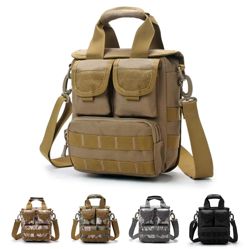

800D Outdoor Sport Shoulder Bag Crossbody Military Tactical Handbag Camouflage Messenger Bag Molle Hunting Camping Hiking Bag