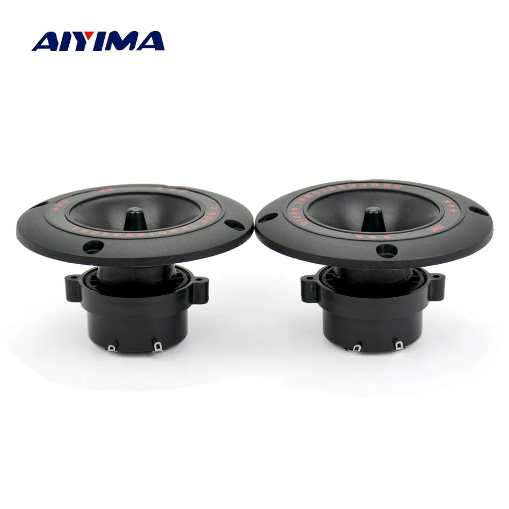 Portable Speakers 2Pcs 4Inch Audio 50W Coil Tweeters Loudspeaker DIY For Home Theater