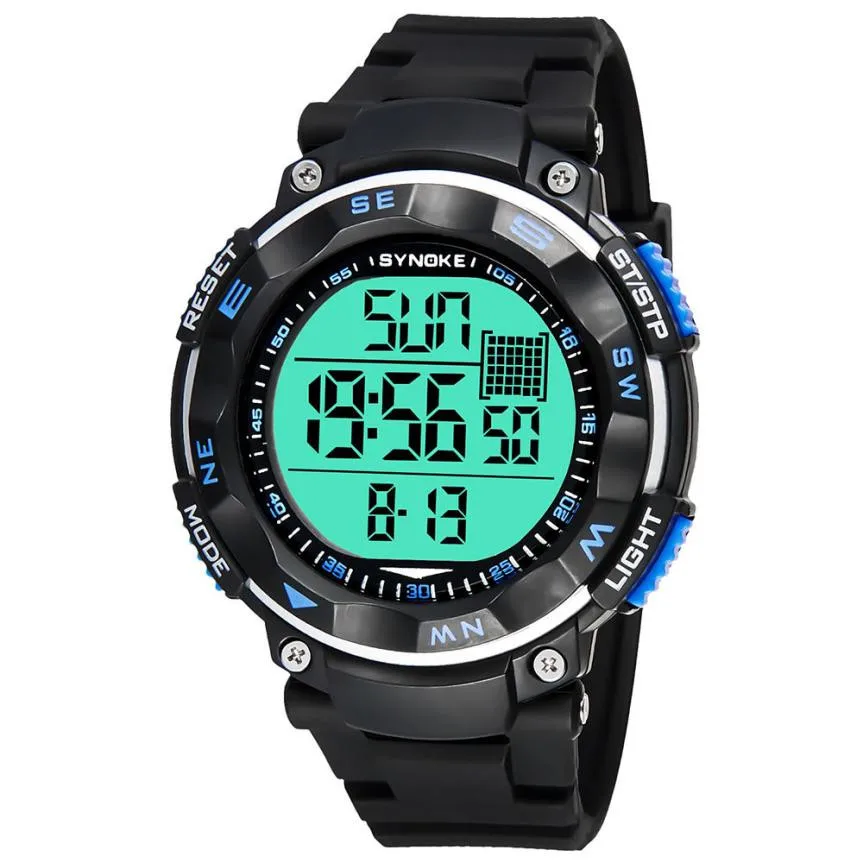 TZ 504 SYNOKE Multi Function 50M Waterproof Watch LED Digital Double 