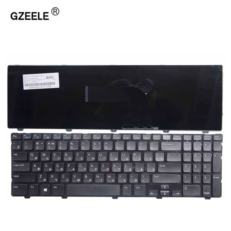  GZEELE RU RUSSIAN Keyboard For Dell Inspiron 15 15R 3521 3537 15R 5421 5521 5537 5535 15-3521 15V-1