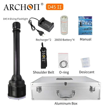 

ARCHON D45 II Diving spotlight 6* CREE XM-L2 U3 dive flashlight max 6000 lumen Underwater 100 Meter waterproof diving torch