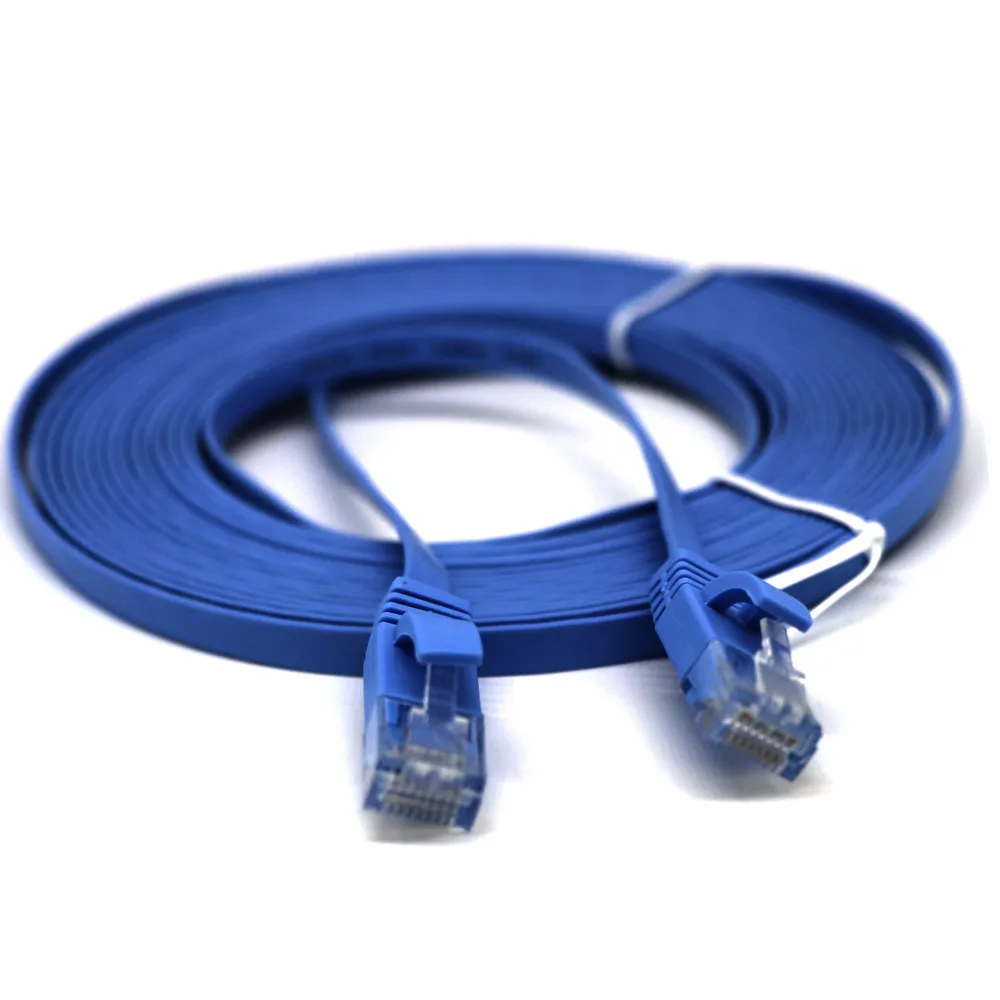 

15M 250 MHz RJ45 Cat6 Ethernet LAN Cable Flat UTP Patch Router Ultra-fast Network Transmission Rate