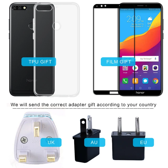 Global Rom 5.99″ HuaWei Honor 7C Android 8.0 Octa Core Dual Back Camera Snapdragon 450 Fingerprint Face ID 13.0MP Smartphone