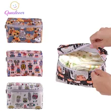 Мини-сумка Quaslover для детских подгузников, рюкзак для подгузников, сумка для детских колясок, сумка-Органайзер для влажных и сухих подгузников, сумка для путешествий на открытом воздухе