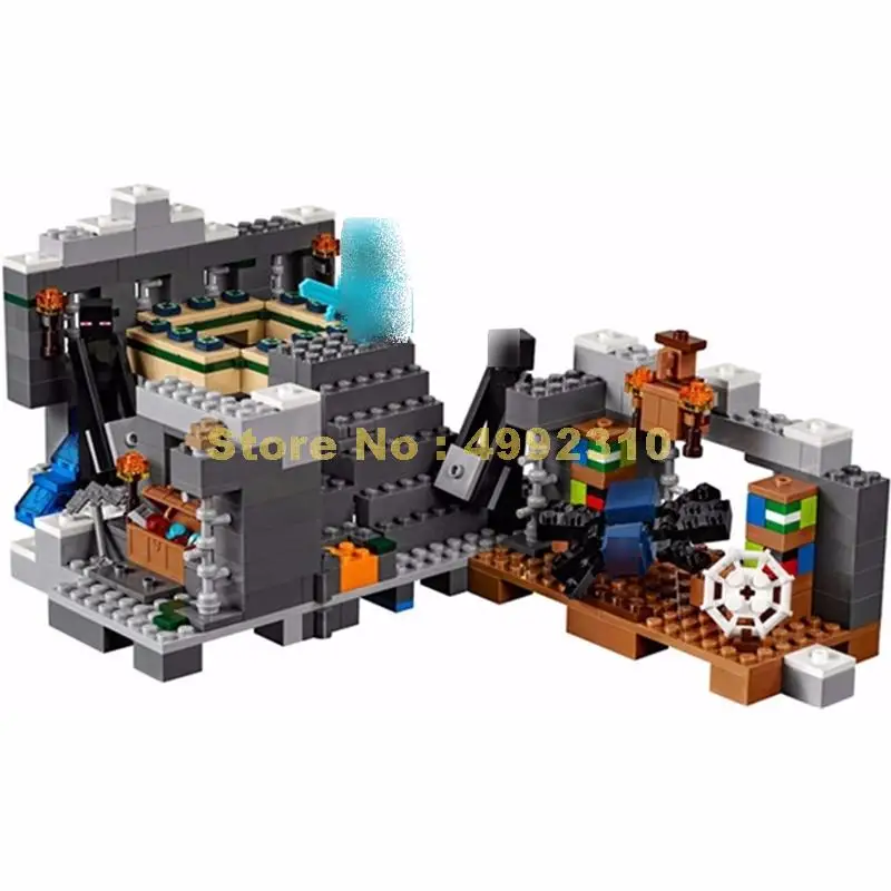 

10470 571pcs my world series the end portal bela building block 21124 Bricks Toy