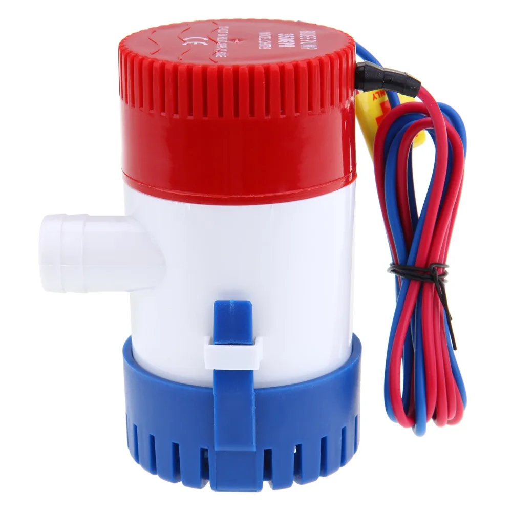 (Ship from EU) 12V 350 GPH Bilge Pump Marine Submersible Water Pump