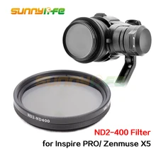 Zenmuse X5 Объективы для фотоаппаратов фильтр Fader переменной ND фильтр диммер Регулируемая ND2-400 Фильтр для dji вдохновлять Осмо X5 Камера
