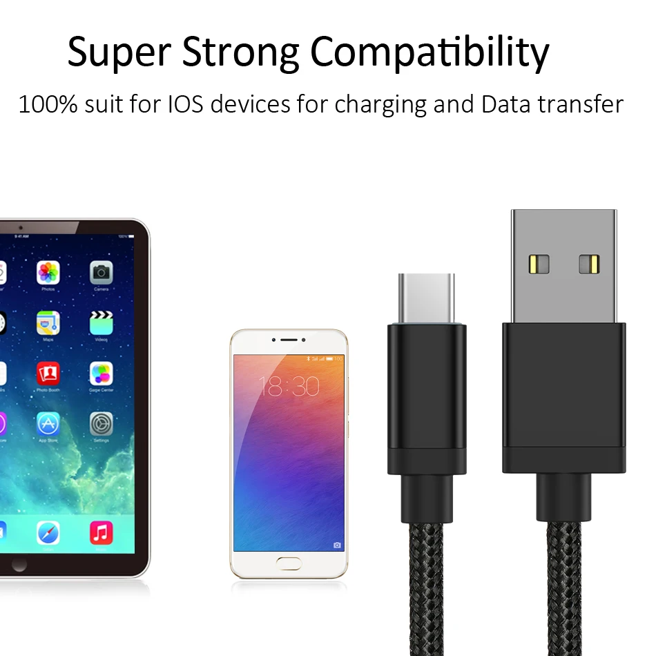 Зарядный кабель GUSGU USB Type c для Samsung S9/Note 8/Xiaomi Mi max/3/mi8/Huawei P20 Pro/Mate 20 Lite|Кабели